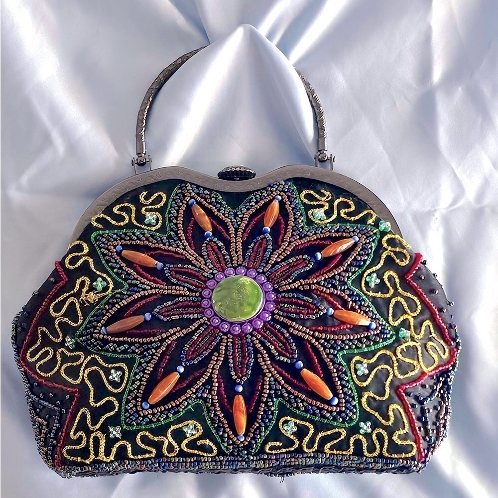 Vintage JNS Beaded Purse EUC